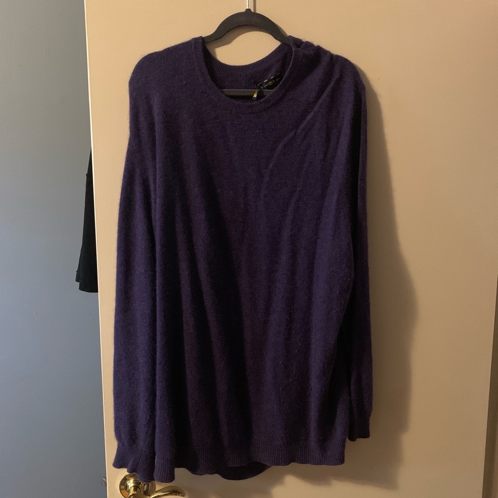 Purple cashmere sweater